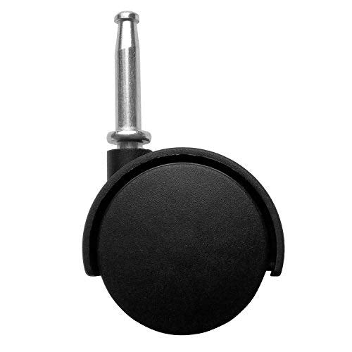 MySit 2-Inch Stem Caster Wheel, Set of 5 with Dual Stem Options (8mm and 5/16-inch)