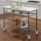 MySit 5-Inch Heavy-Duty Expanding Stem Caster Wheel with Side Lock Brake, Set of 4