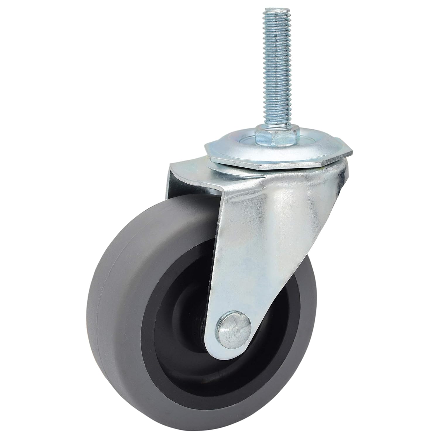 MySit 3-Inch Heavy-Duty Threaded Stem Caster Wheel with 3/8"-16 x 1-1/2" Stem