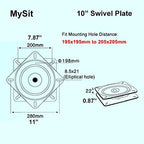 MySit-10-inch-heavy-duty-ball-bearing-swivel-plate-331-lb-capacity